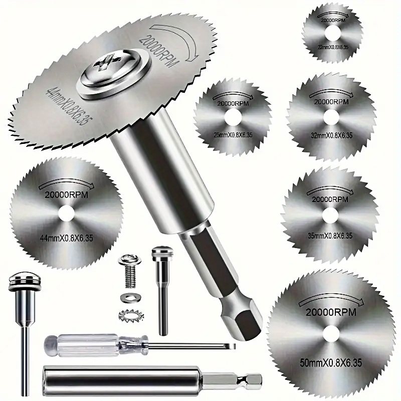 Cordless Rotary Tool Kit Accessories - Schnellarbeitsstahl-Sägeblätter, 10 Stück, 1/4 Zoll Sechskantschaft,