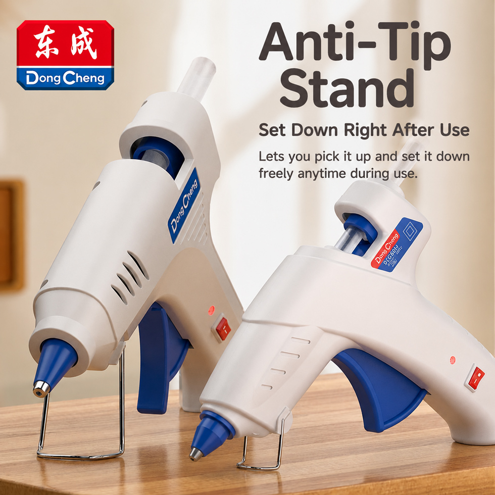 Hot Melt Glue Gun Cordless - Heißklebepistole mit Aluminiumdüse, PTC-Keramikkern, Isoliertem Gehäuse,