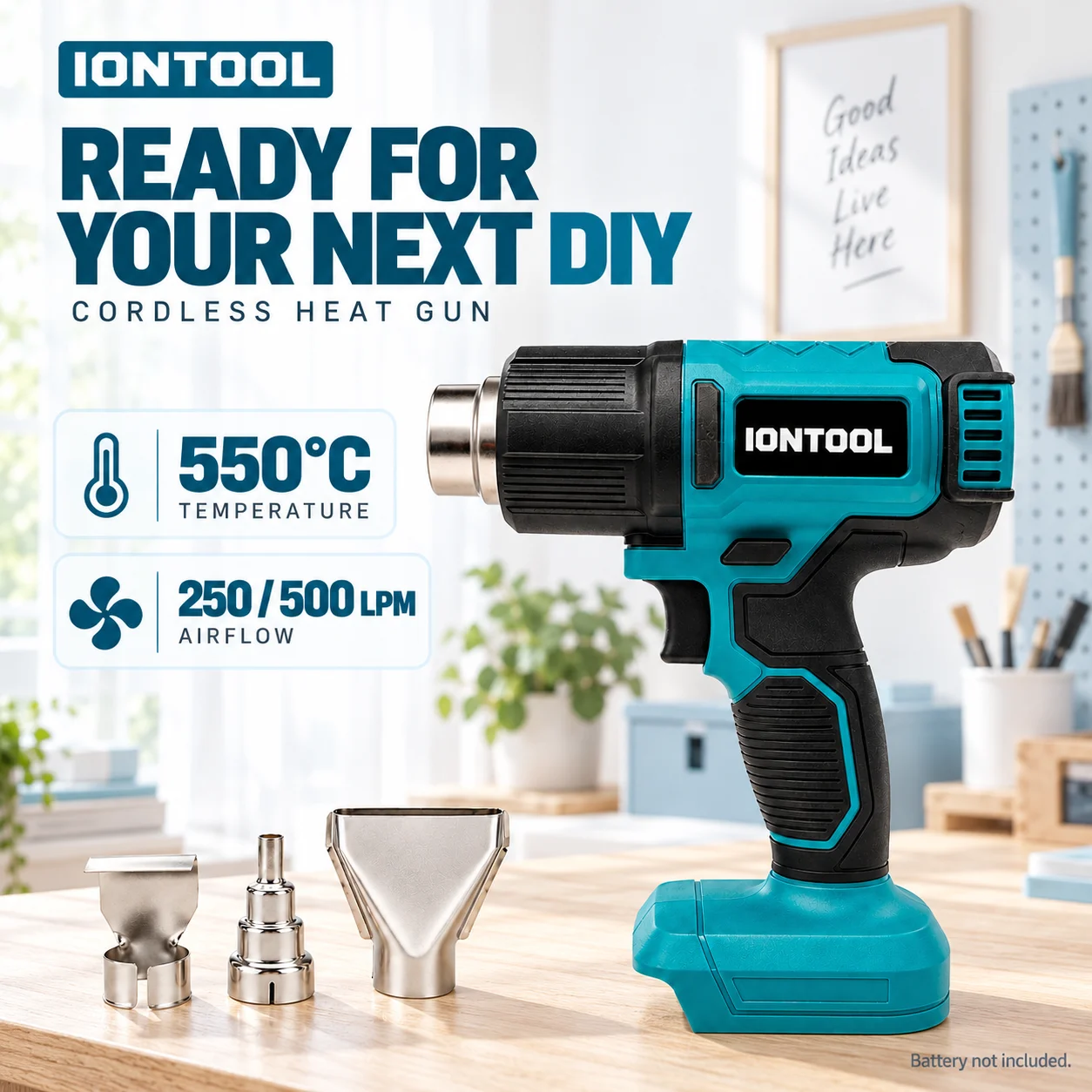 IONTOOL 550 ℃   Kompakte, robu – Cordless Heat Gun For Shrink Tubing Bewertung und Preis